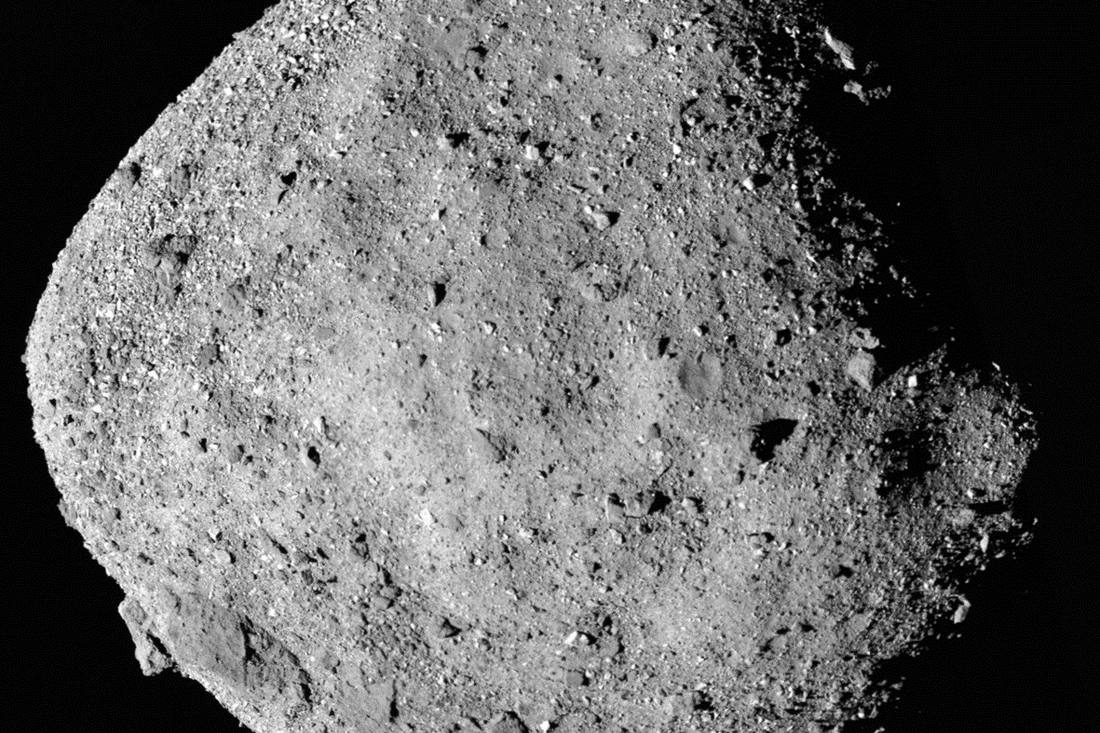 Bennu polycam mosaic obtained before spacecraft arrival