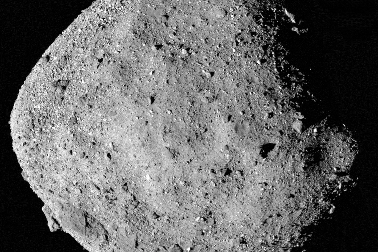 Bennu polycam mosaic obtained before spacecraft arrival