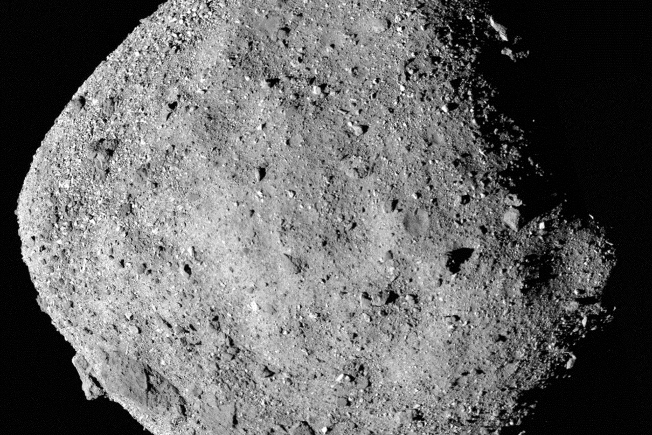 Bennu polycam mosaic obtained before spacecraft arrival