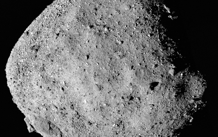 Bennu polycam mosaic obtained before spacecraft arrival