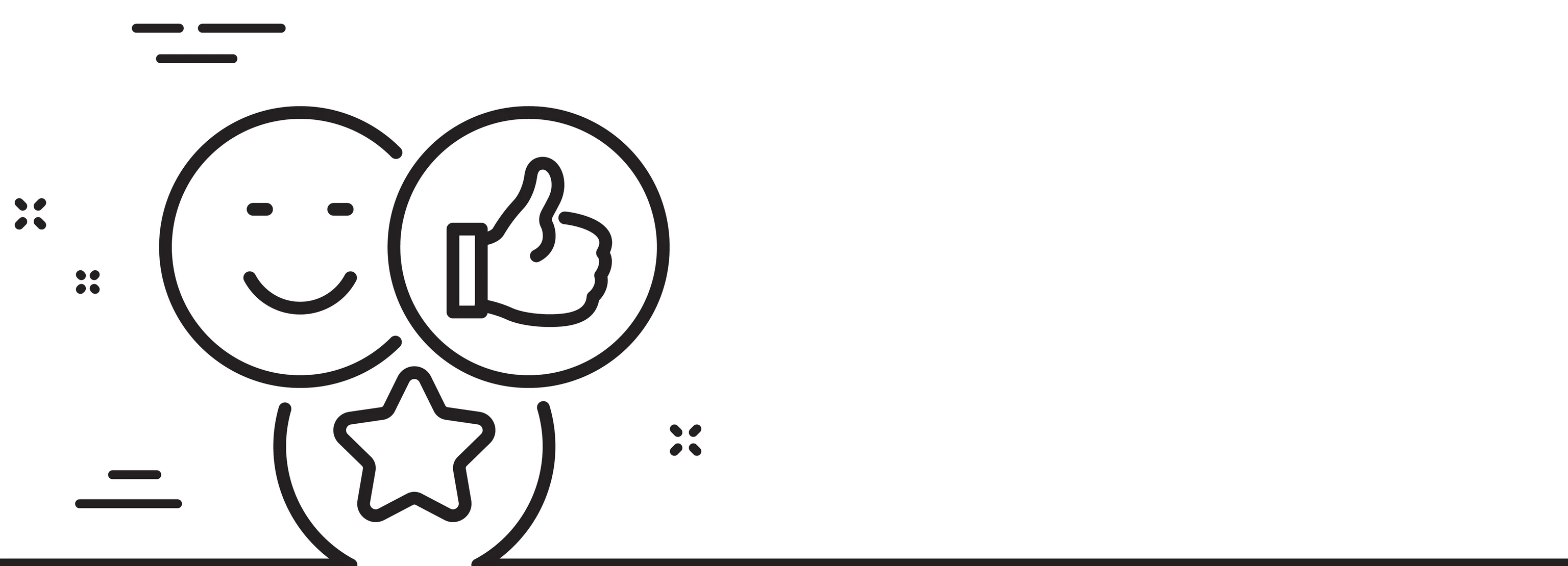 Social media likes line icon