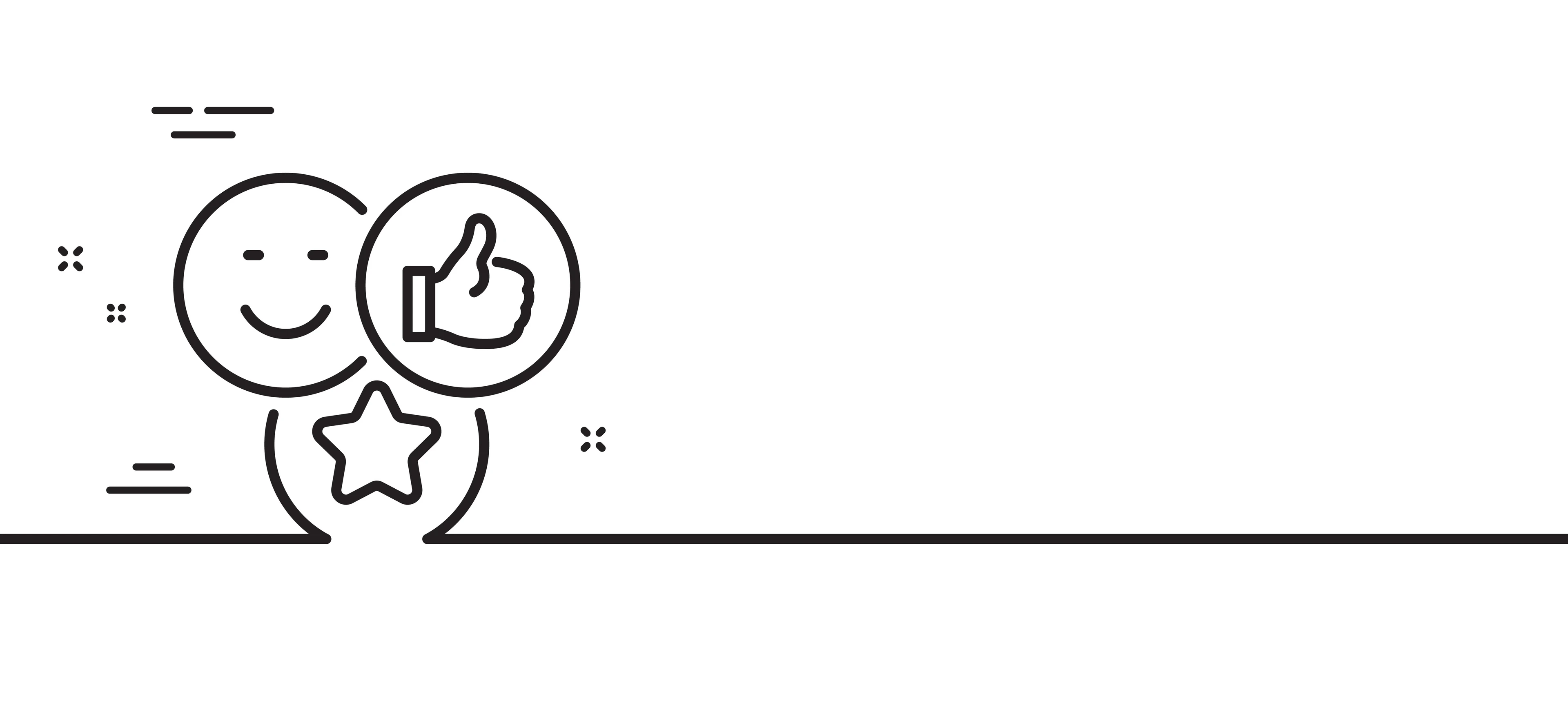 Social media likes line icon