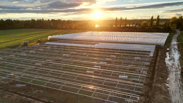 Un parc agrivoltaïque en construction à Brumath