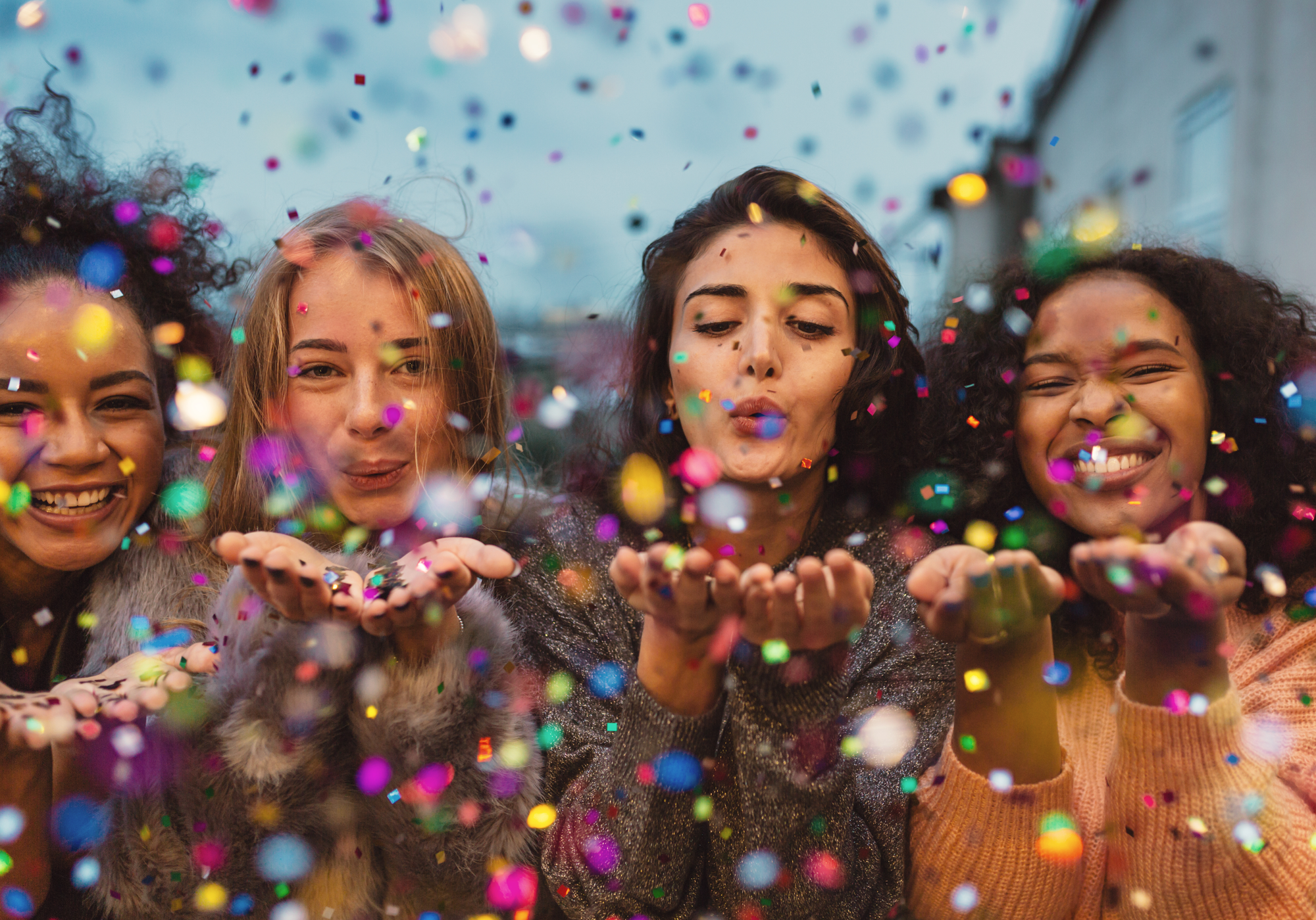 Women celebrating