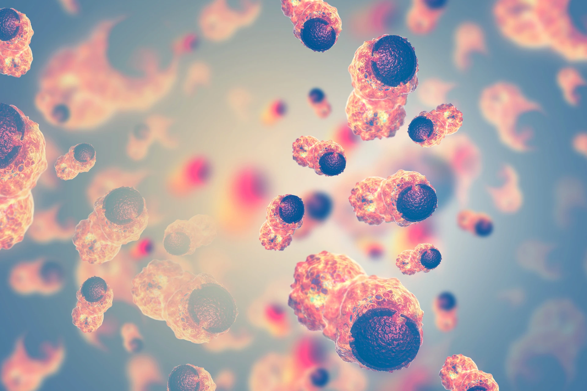 Cancer cells- 3d illustration
