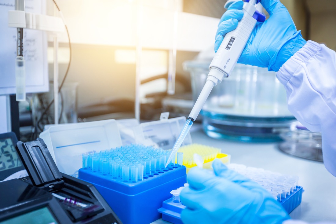 Pipette im Labor