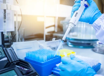 Pipette im Labor