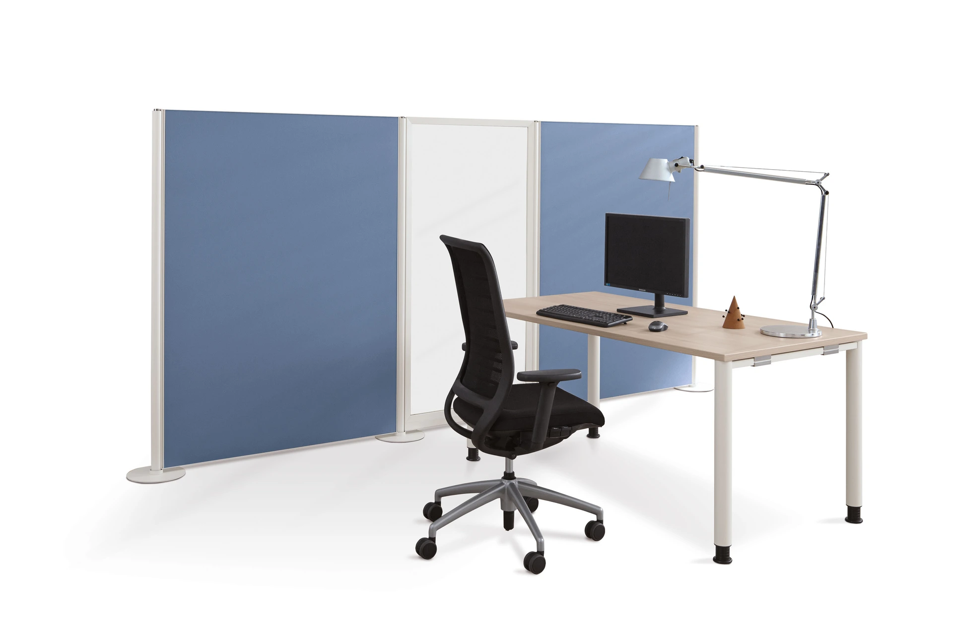 Terio Plus Stellwand mit Glaseinsatz