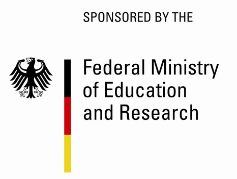 BMBF Logo Englisch Sponsored by