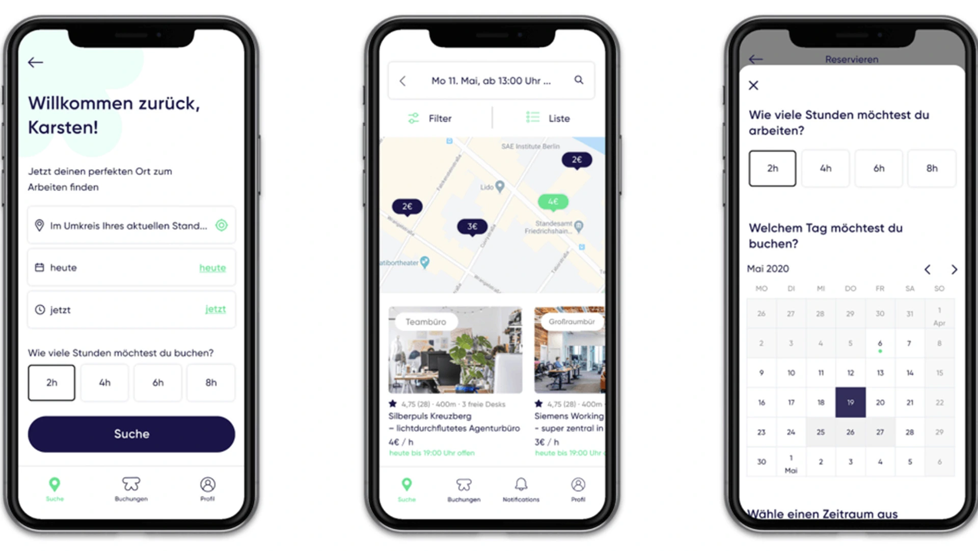 Super bequem und super easy: Bei Independesk befindet sich der nächste Schreibtisch in einer App. | © Independesk
