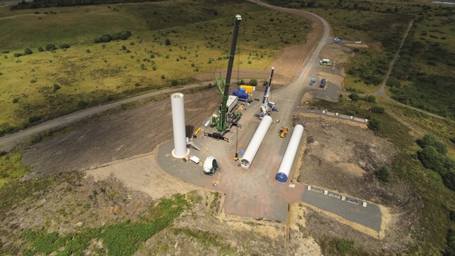 Construction of the Dalquhandy Wind Farm