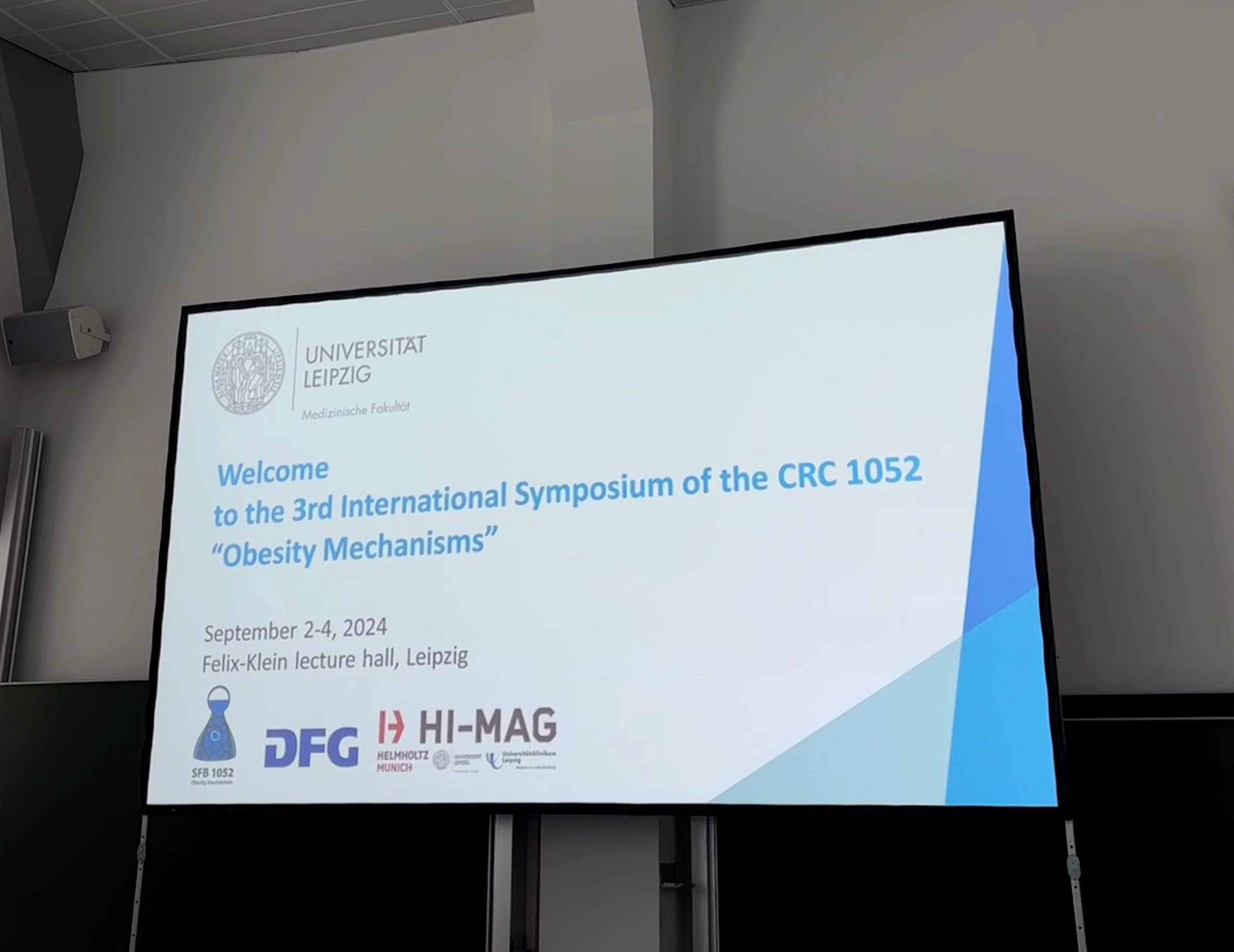 Begrüßungspräsentation des 3. Internationalen SFB-Symposiums