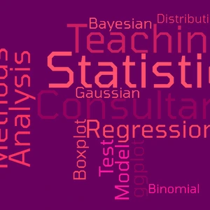 Word Cloud blue Core Facility Statistical Consulting