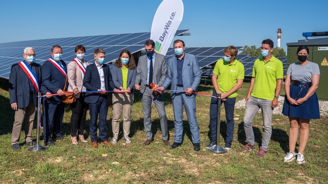 Inauguration d'un parc solaire sur un ancien camp militaire