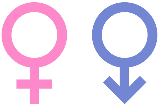 Symbole für Mann und Frau