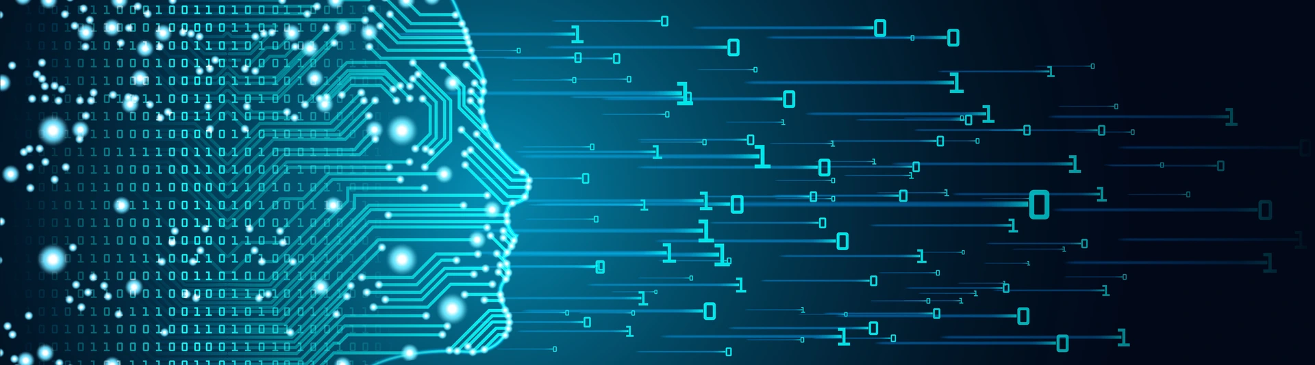 Big data and artificial intelligence concept.
