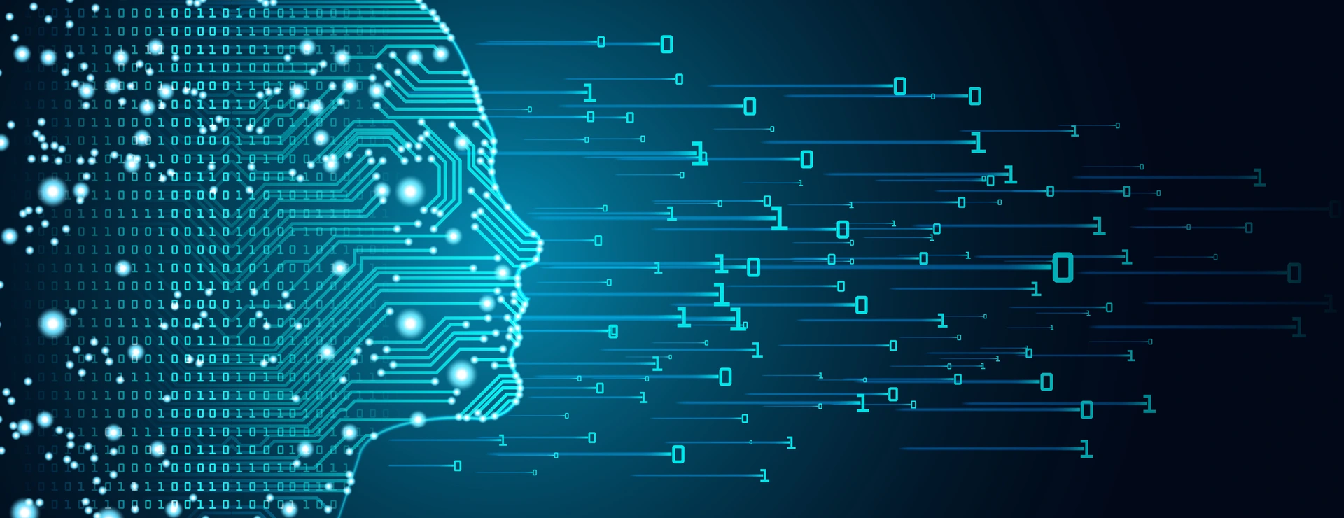 Big data and artificial intelligence concept.