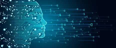 Big data and artificial intelligence concept.
