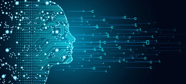 Big data and artificial intelligence concept.