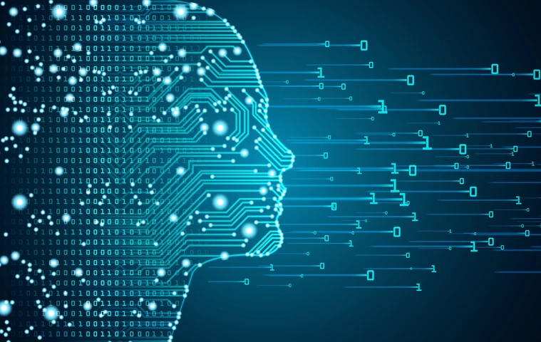 Big data and artificial intelligence concept.