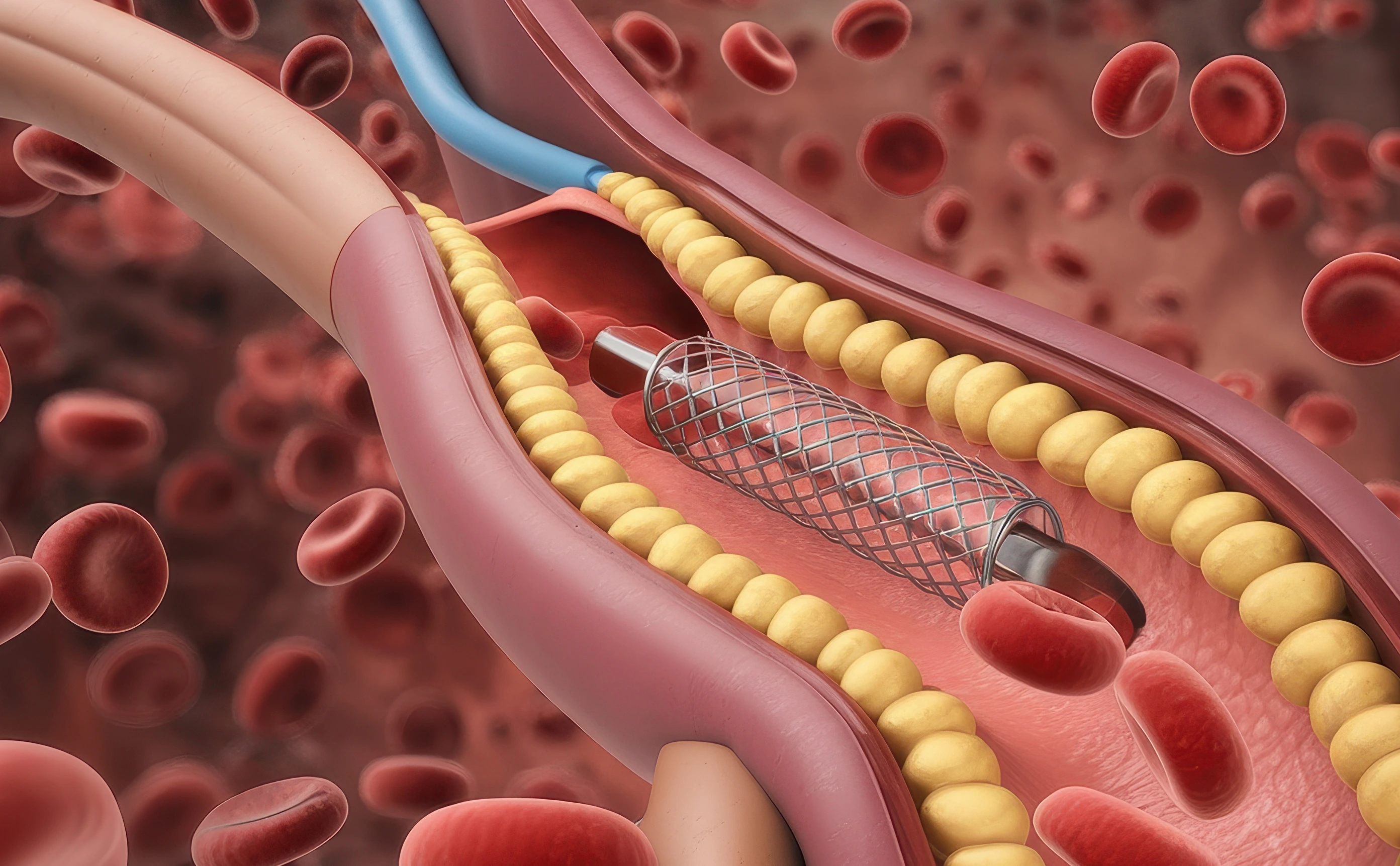Angioplasty Procedure: Stent Deployment in a Coronary Artery