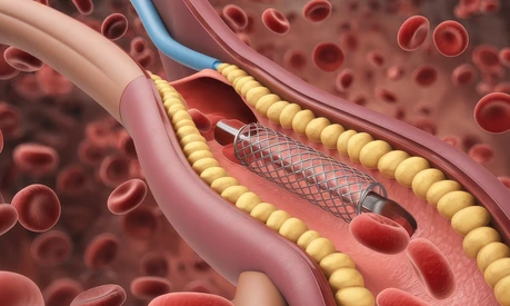 Angioplasty Procedure: Stent Deployment in a Coronary Artery