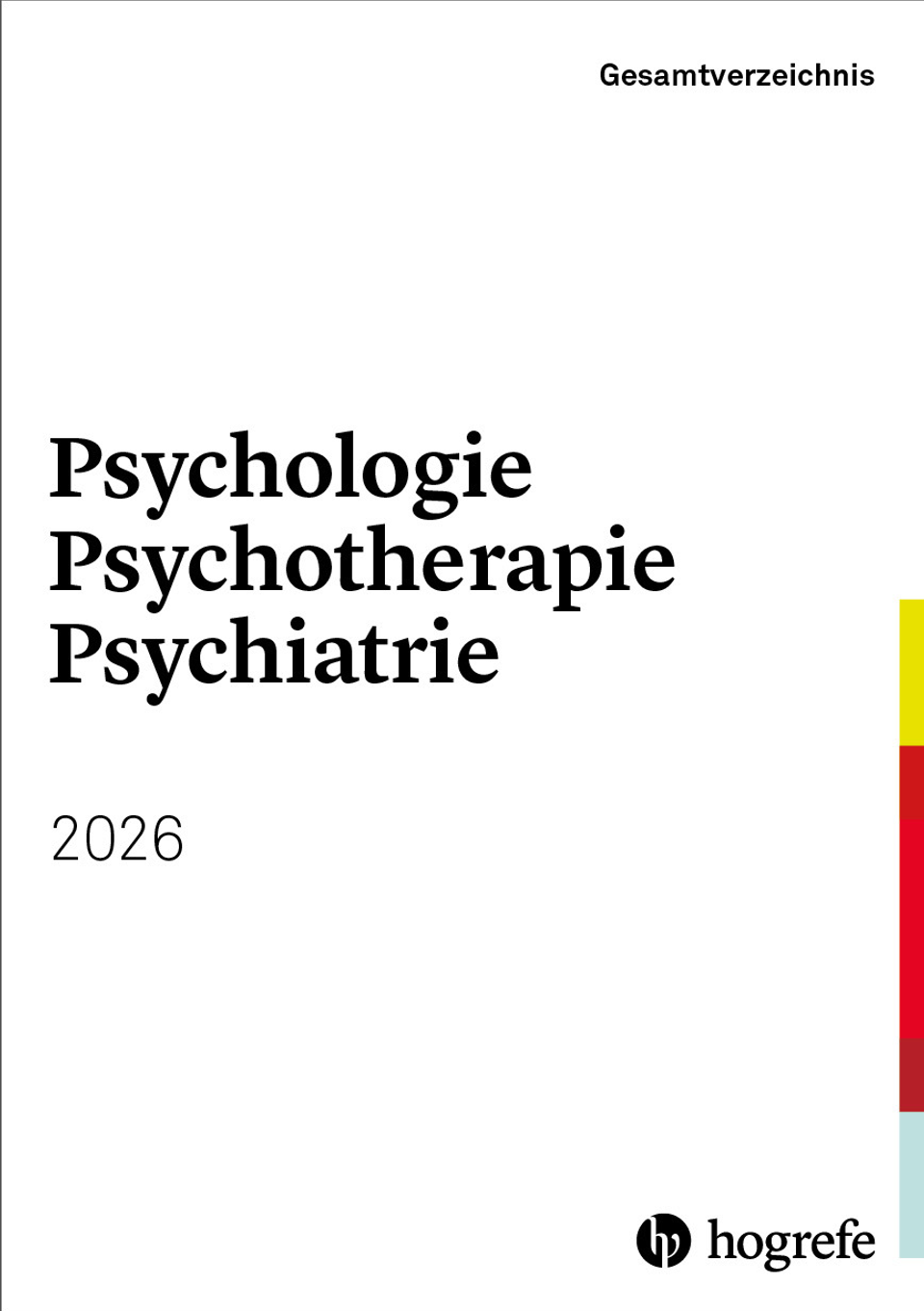 Coverbild des Gesamtverzeichnisses 2026