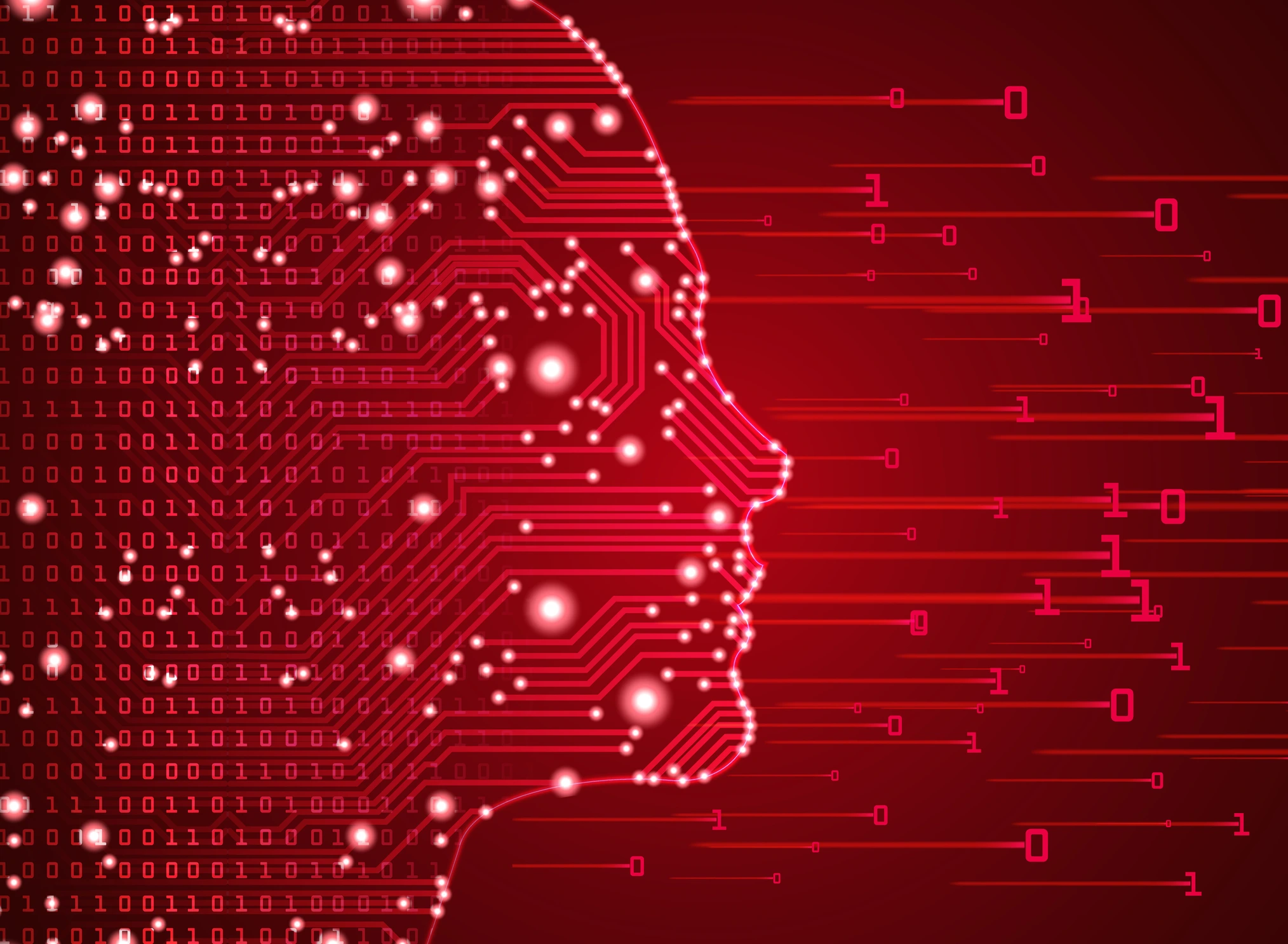 Big data and artificial intelligence concept.