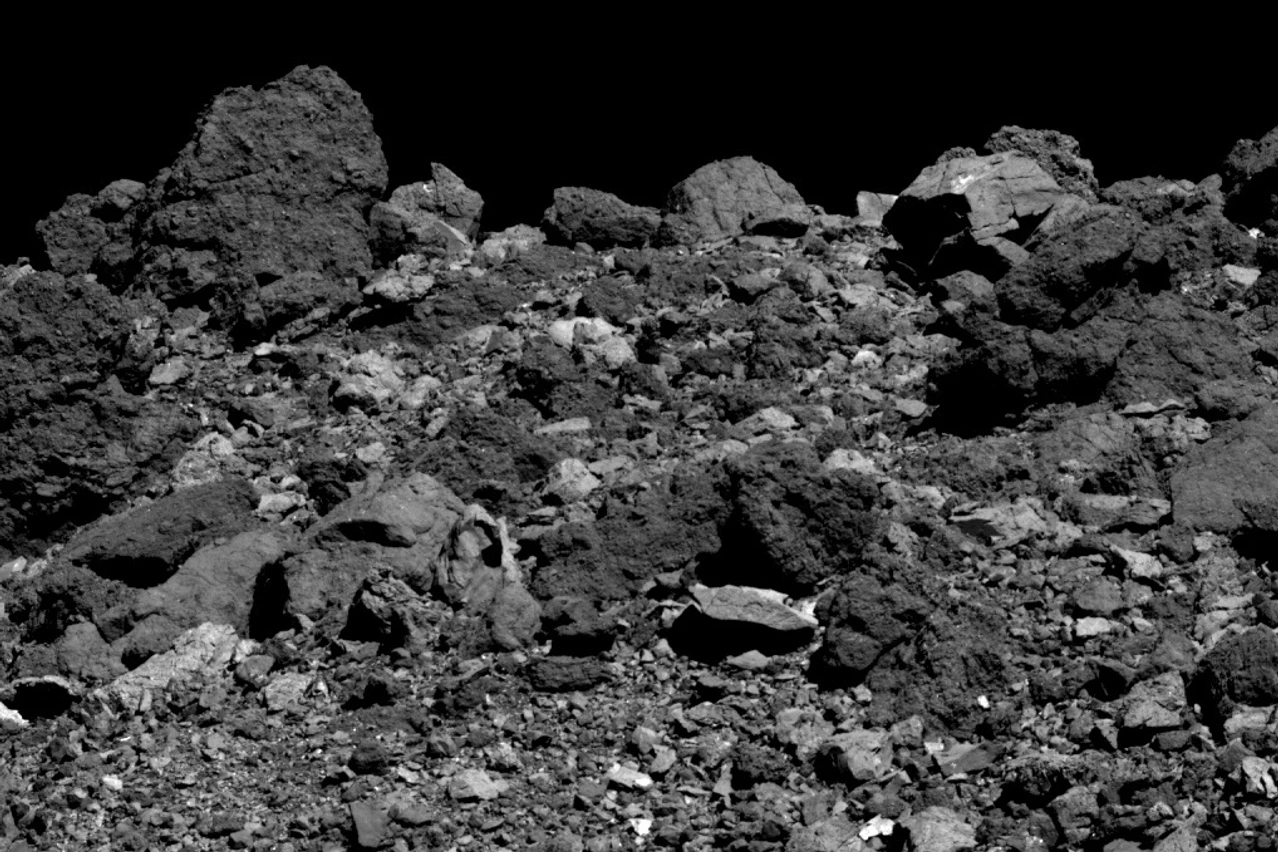 View of the north from Bennu's southern hemisphere