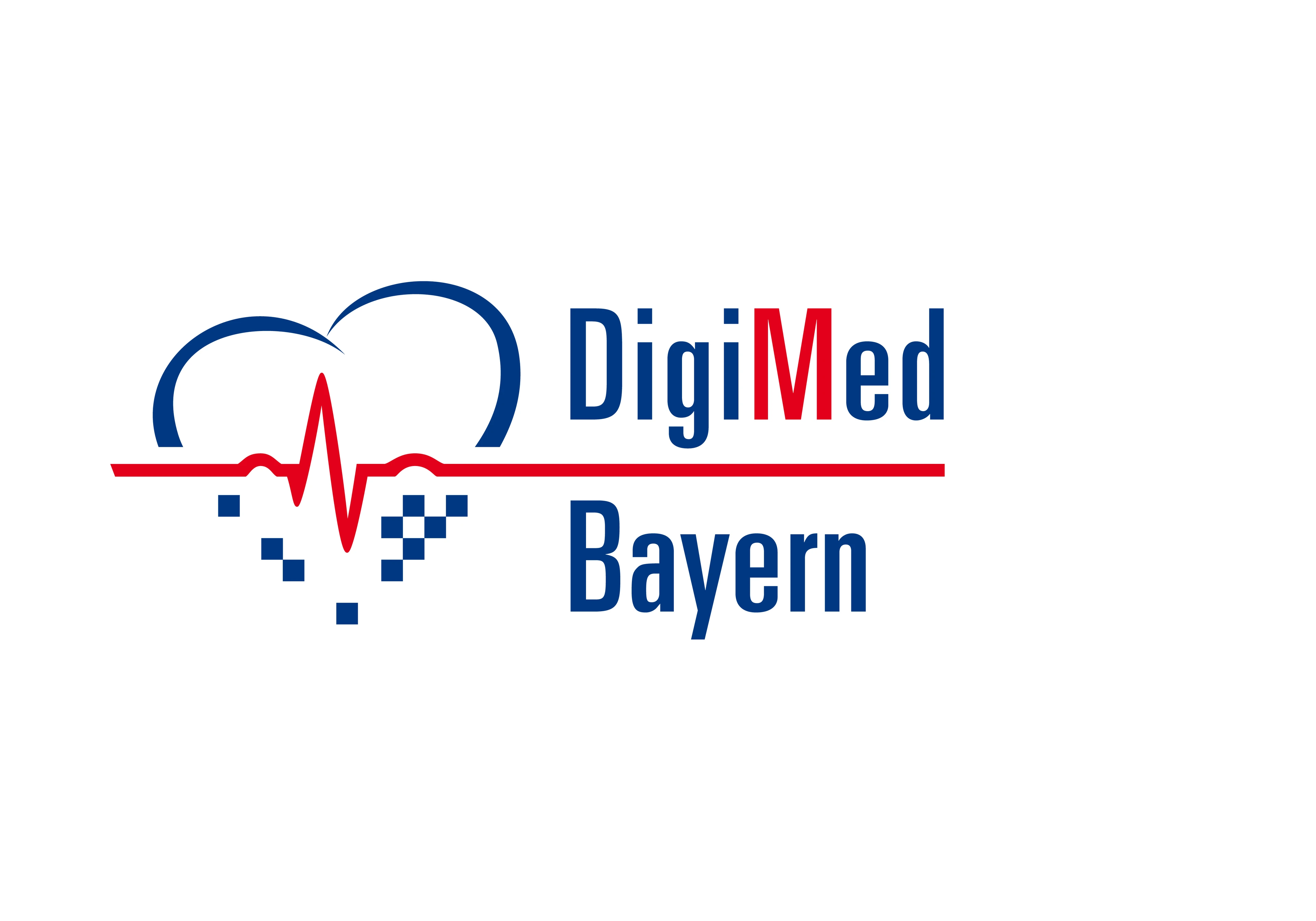 Logo DigiMed Bayern (Variante auf Weiß)