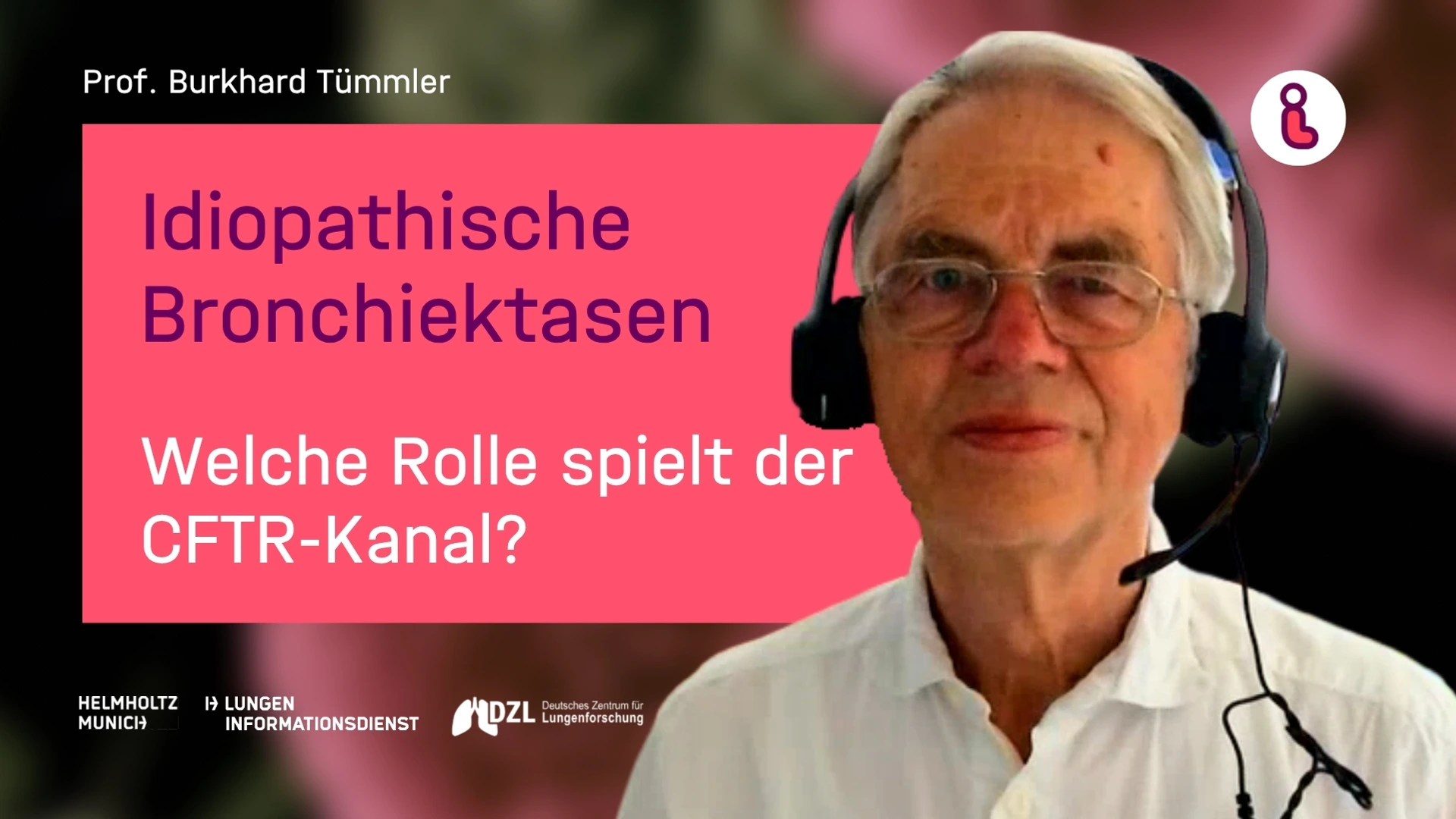 Video-Vorschau-Bild: Idiopathische Bronchiektasen: Welche Rolle spielt der CFTR-Kanal mit Prof. Burkard Tümmler