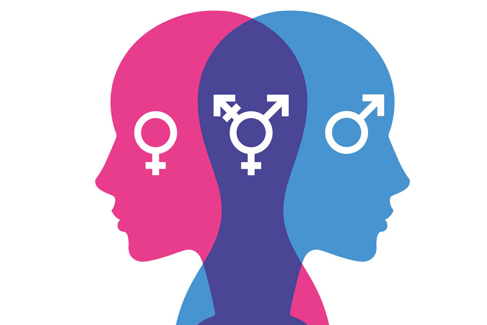 Geschlecht-Mann-Frau-Gesichter-Genderzeichen