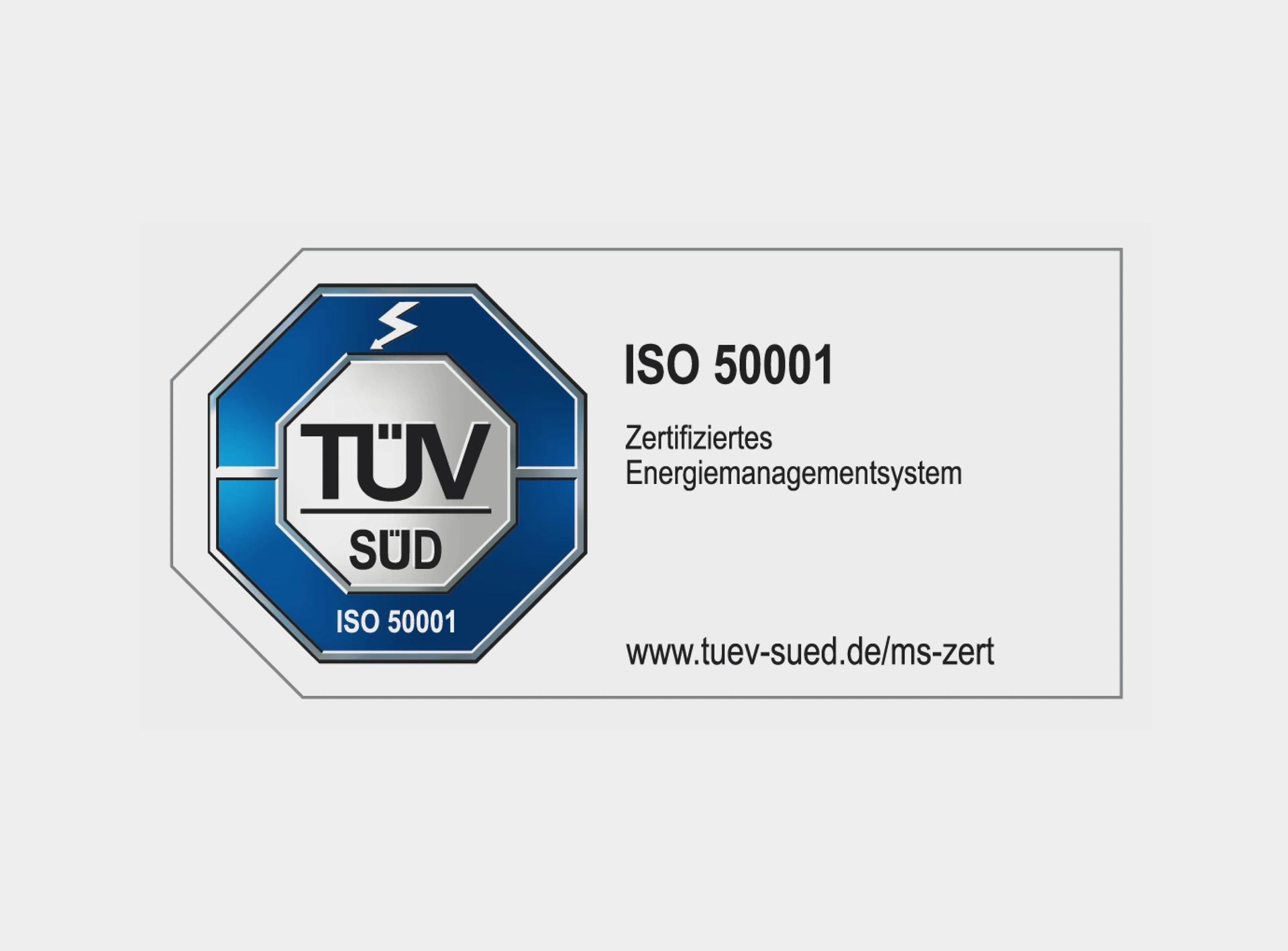 Website ISO 50001 Zertifizierung