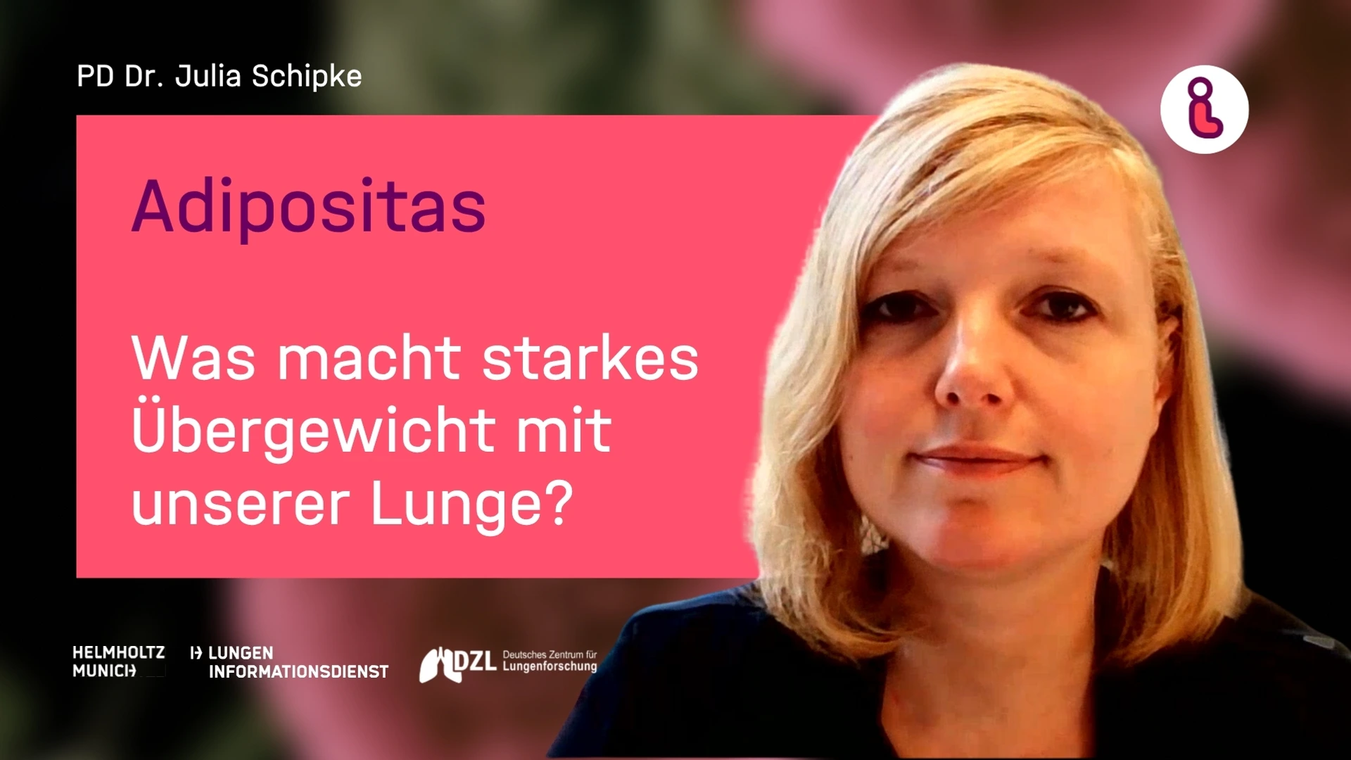 Vorschaubild zum Video "Adipositas: Was macht starkes Übergewicht mit unserer Lunge?" mit PD Dr. Julia Schipke