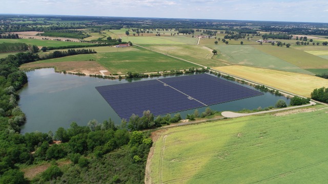 Floating-PV park aerial view