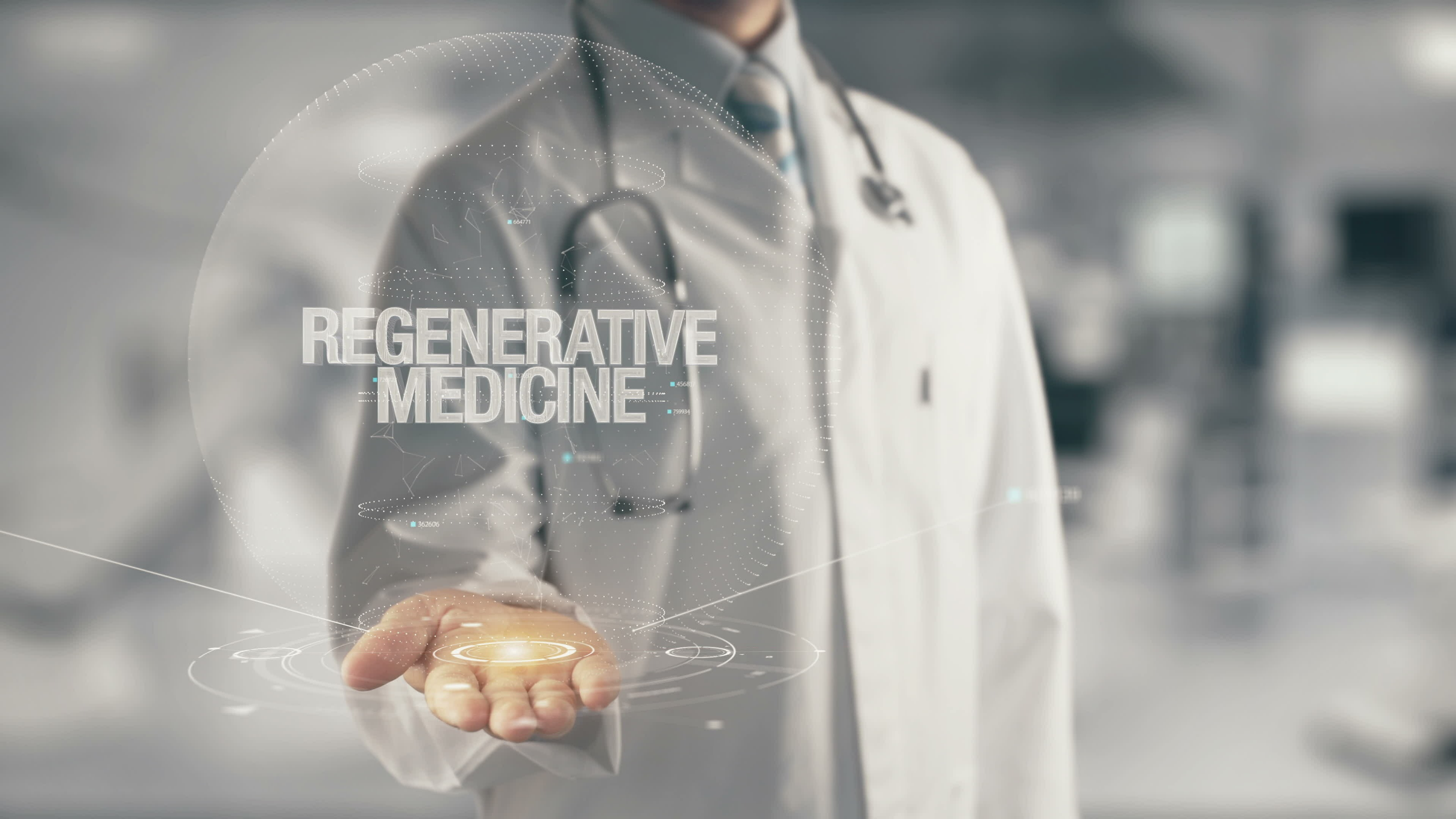 Doctor holding in hand Regenerative Medicine