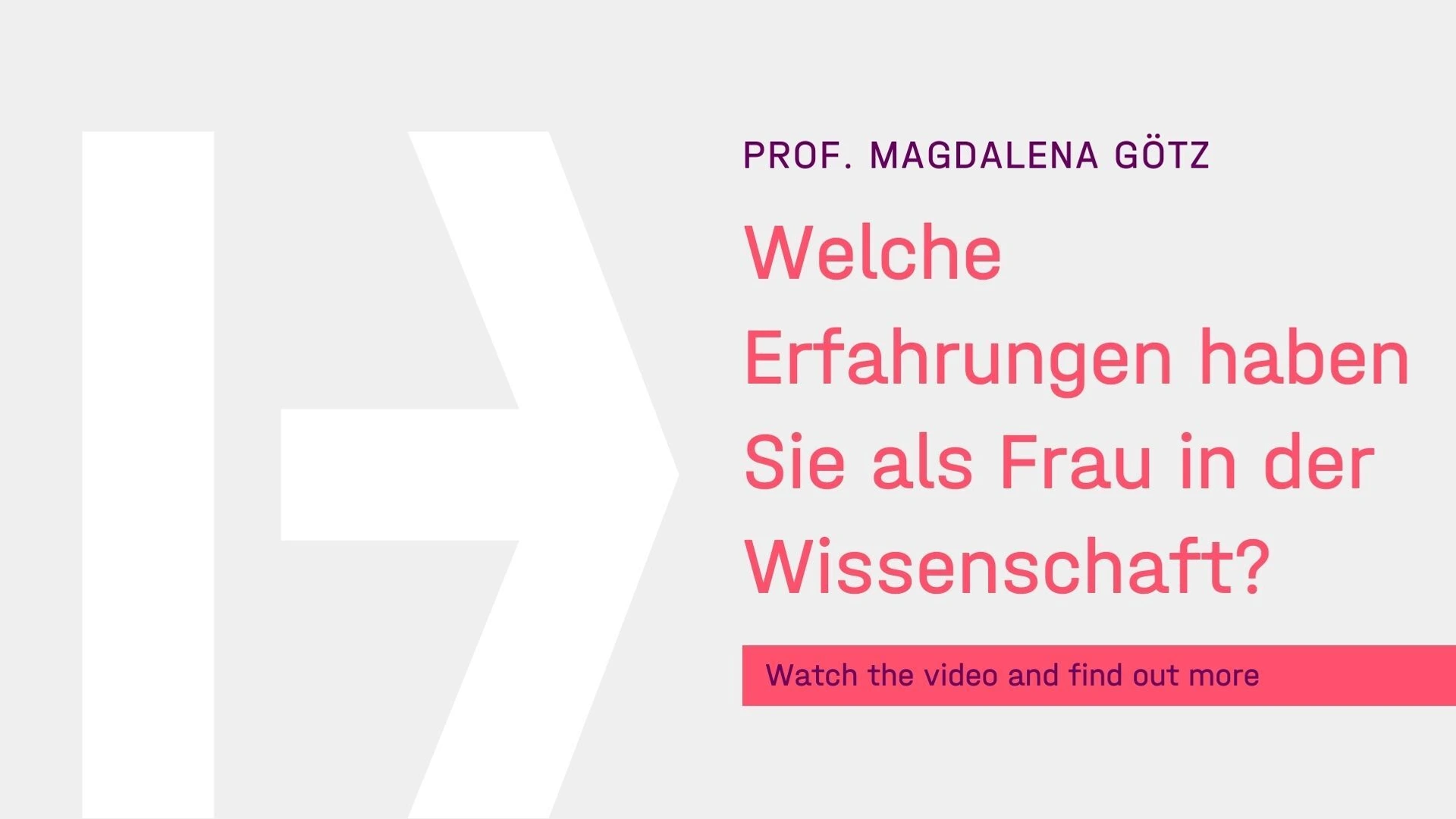 Prof. Magdalena Götz Vorschaubild Frau in der Wissenschaft
