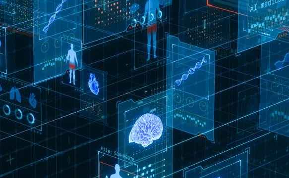 Fictional interface for AI driven healthcare