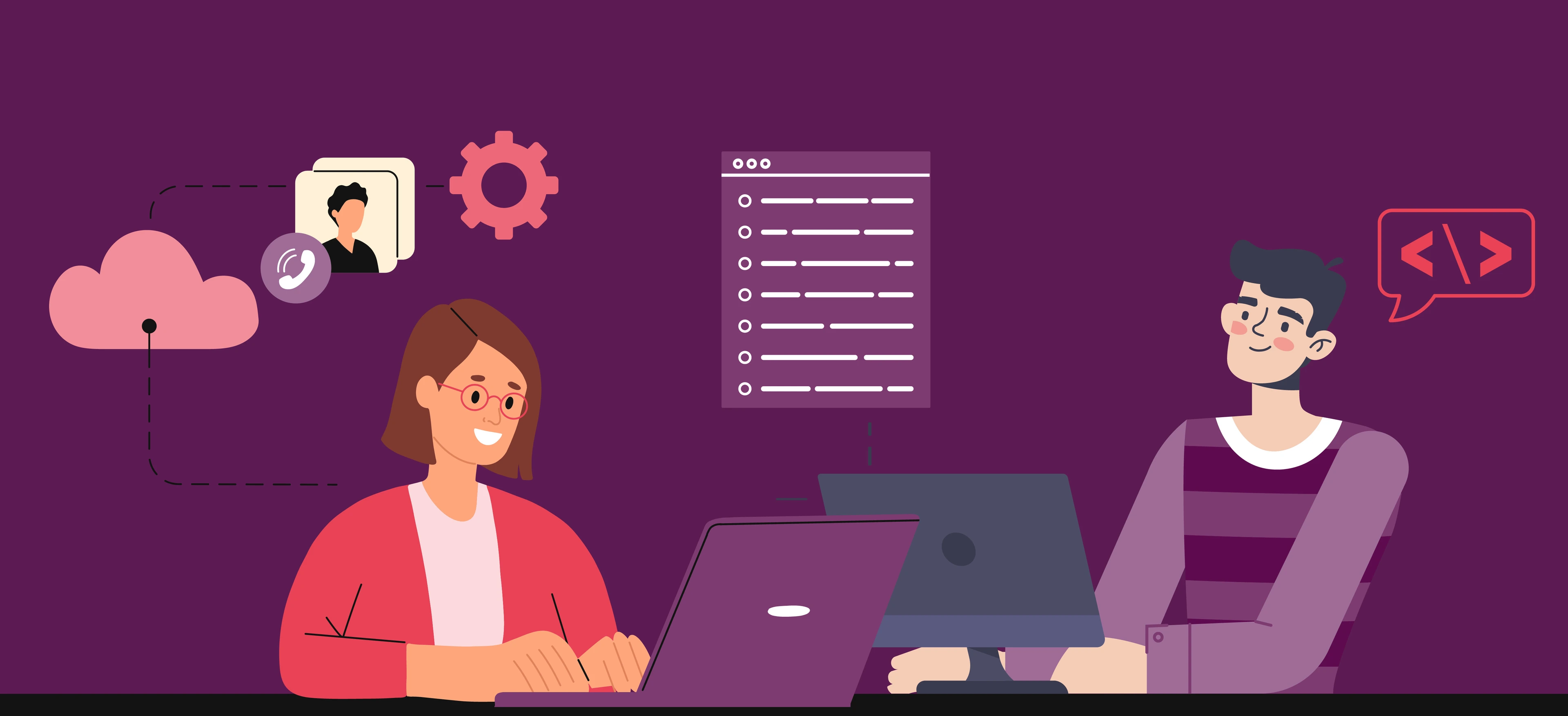 Stellenanzeige ITler Vektorgrafik