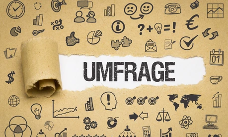 Umfrage / Papier mit Symbole