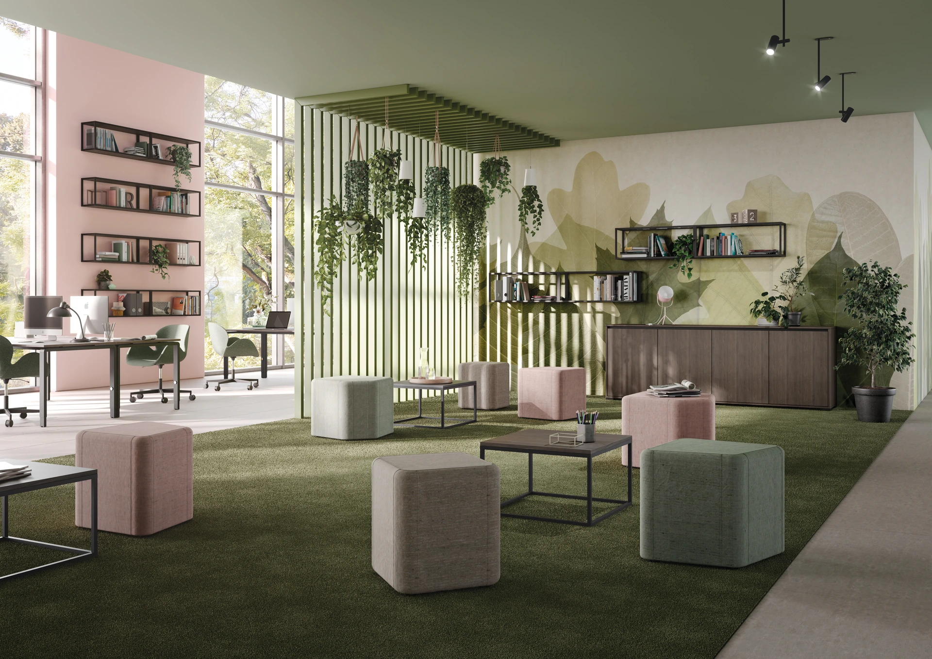 regalsystem-P4-grossraumbuero-mittelzone-lounge.tif