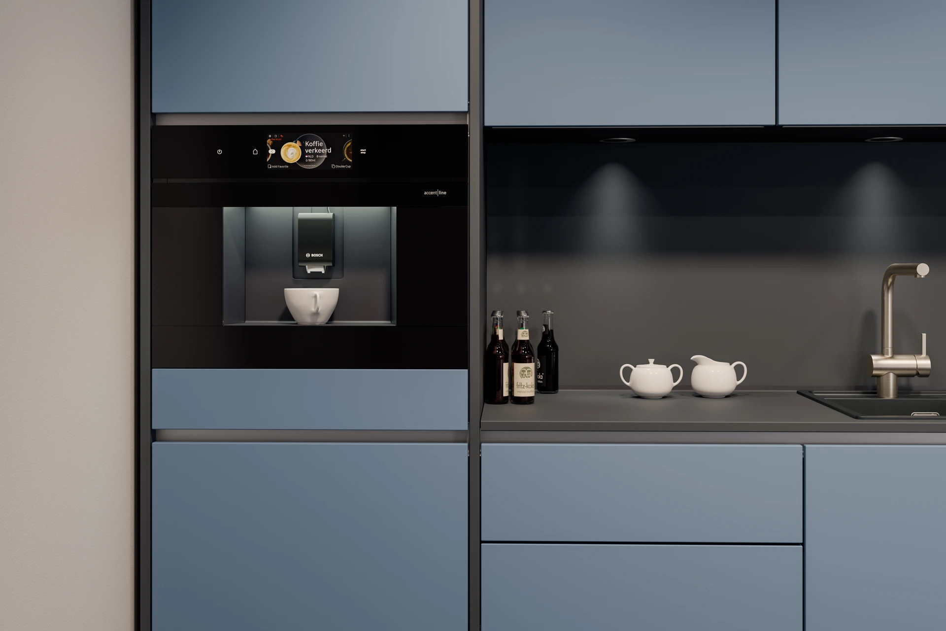 CUCINA Küche Skyblau