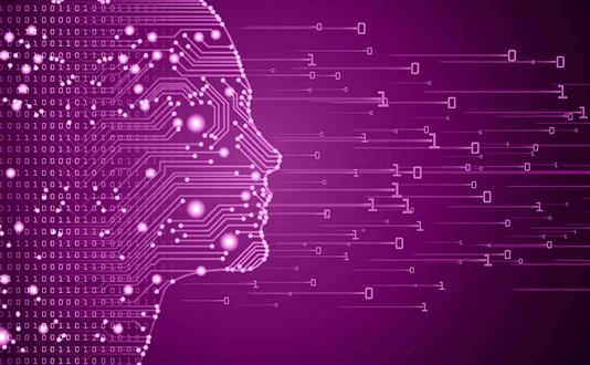 Big data and artificial intelligence concept.