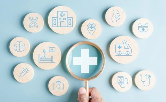 Health insurance and welfare service concept. People awareness to plus and healthcare medical, healthy and lifestyle.