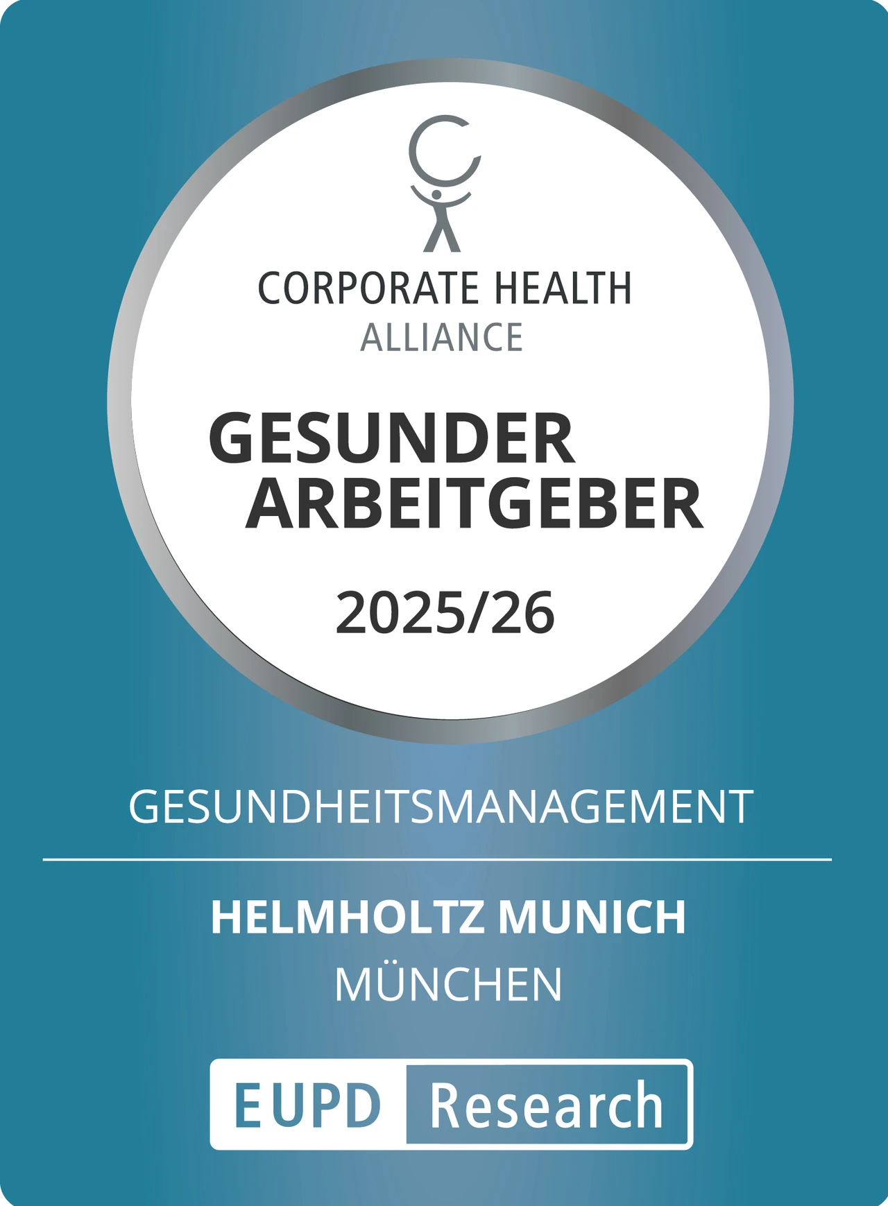 Auszeichnung “Gesunder Arbeitgeber” 2025/26