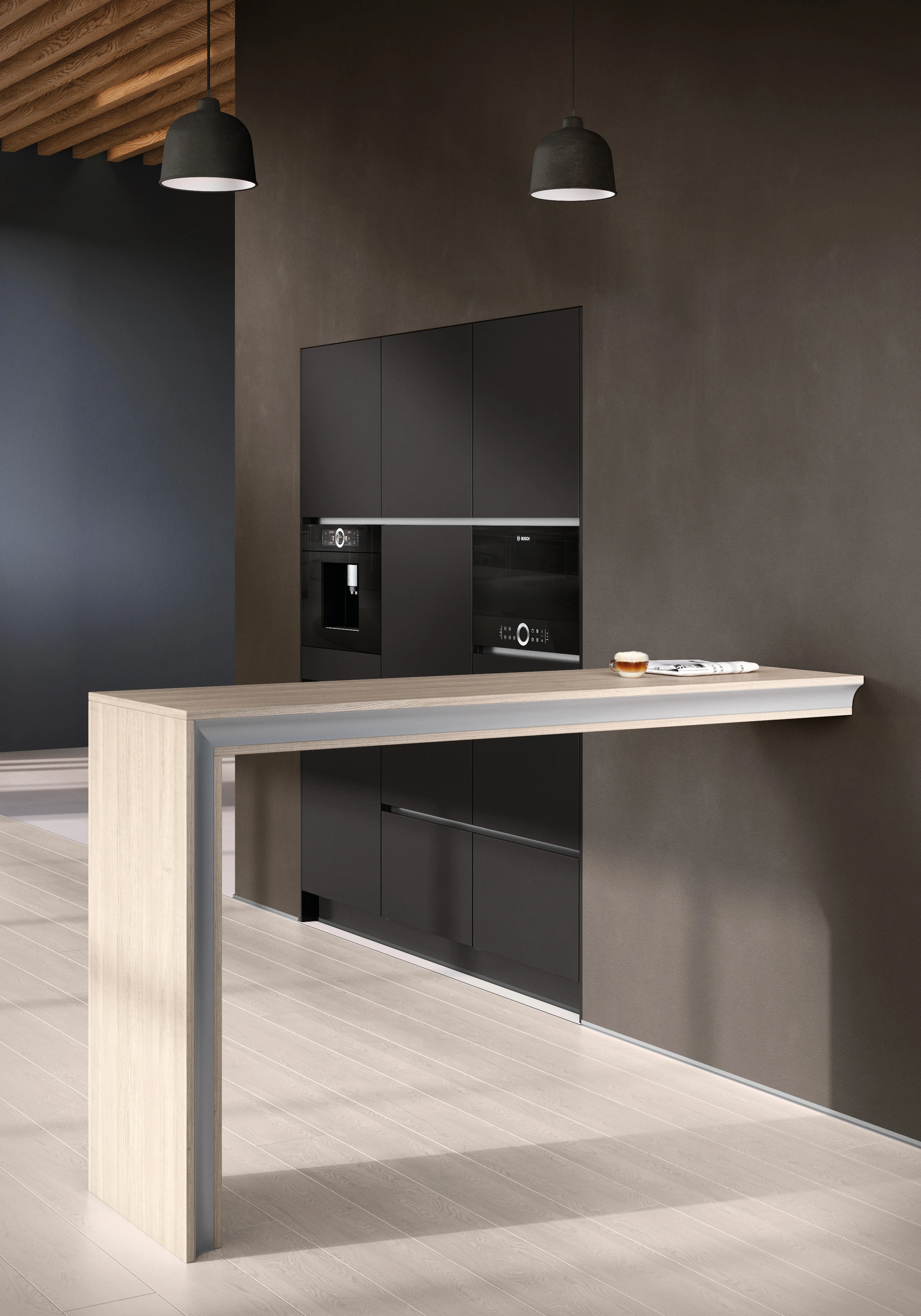 CUCINA Küche Schwarz KIT