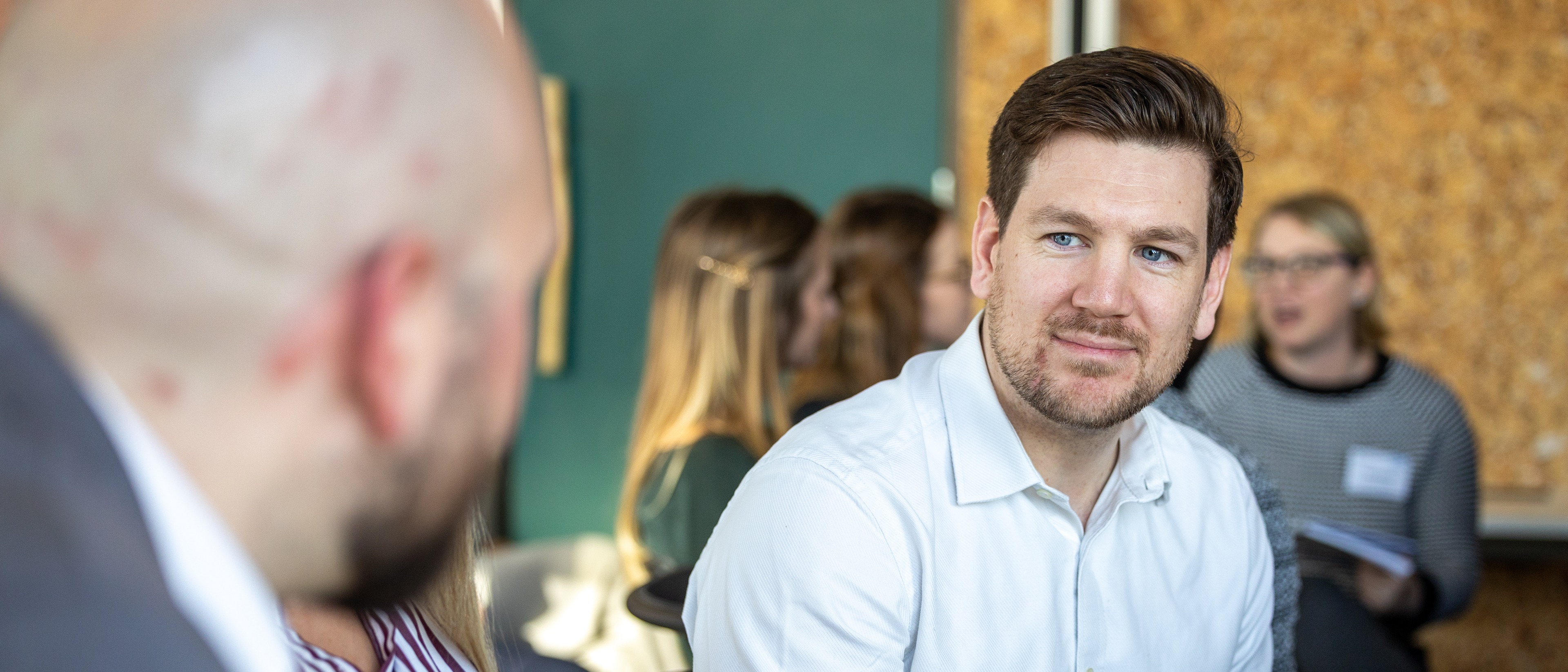 people attending conference