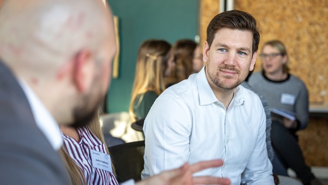 people attending conference