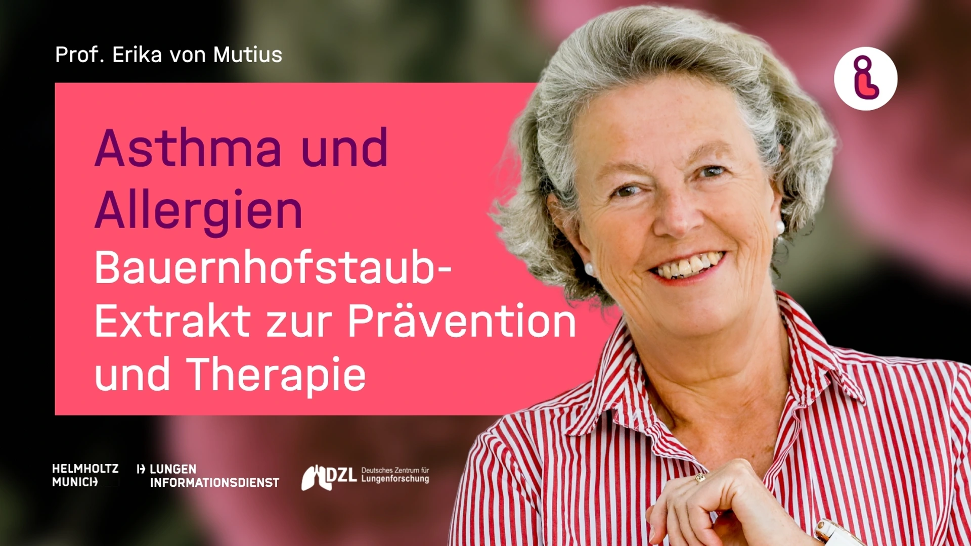 Vorschaubild zum Video "Asthma und Allergien - Bauernhofstaub-Extrakt zur Prävention und Therapie" mit Prof. Erika von Mutius zum Welt-Asthma-Tag 2026