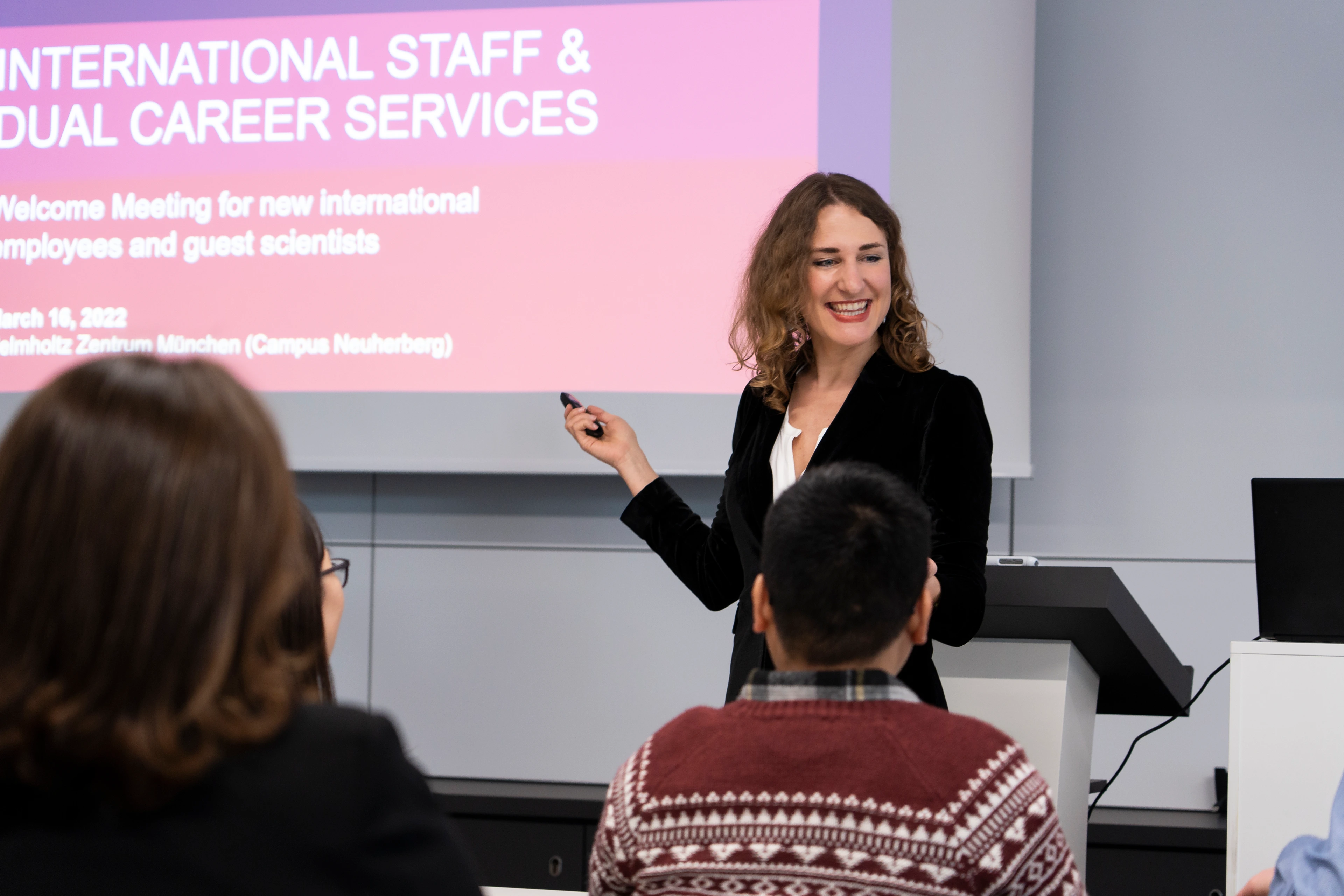 International Staff & Dual Career Services during a Welcome Meeting